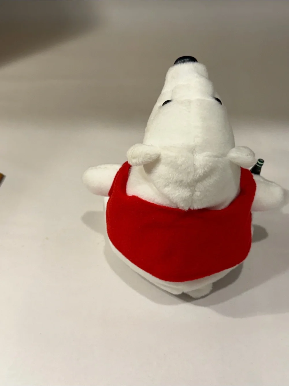 Coca Cola Polar Bear Vintage 1997 Bean Bag Plush in Red Vest & Black Bow tie